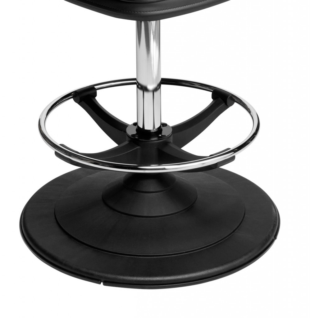 Ezi-Glide nylon disc bases for a casino chair and gaming machine machine stool