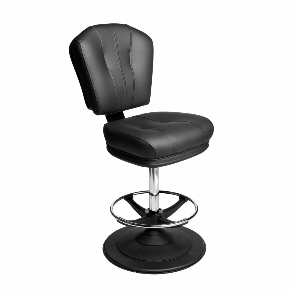 Monte carlo casino chair gaming stool with quick-release seat and ezi-glide disc base