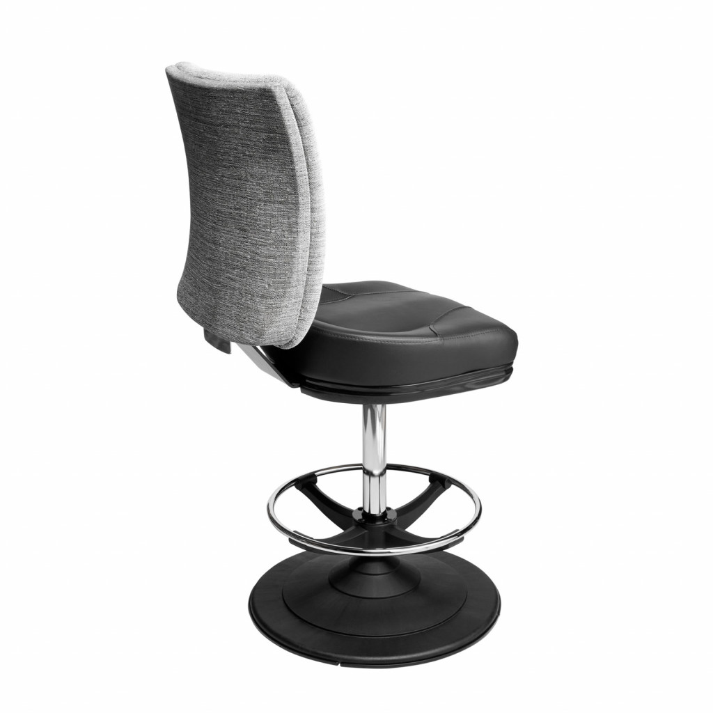 Neptune gaming stool casino chair with chrome centre-column