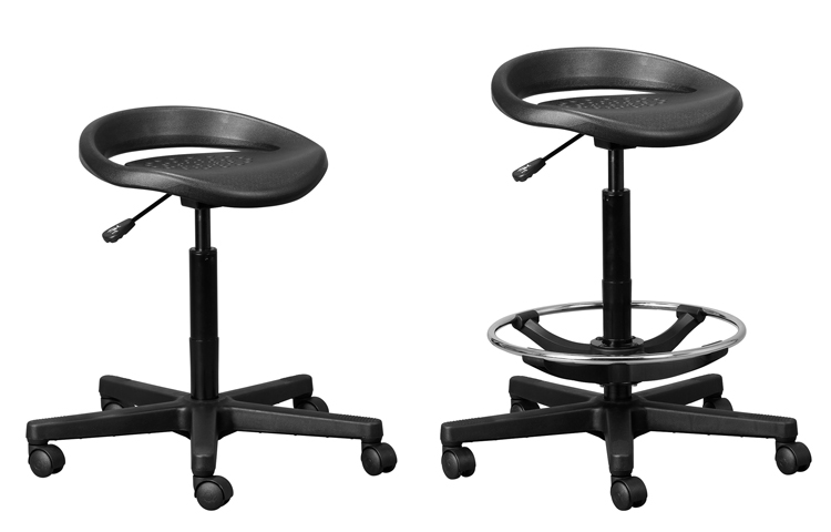 round pu stool