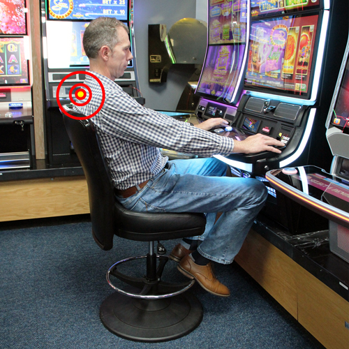 seated ergonomics in the casino gaming room