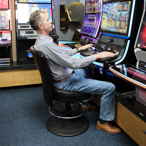 seated ergonomics in the casino gaming room