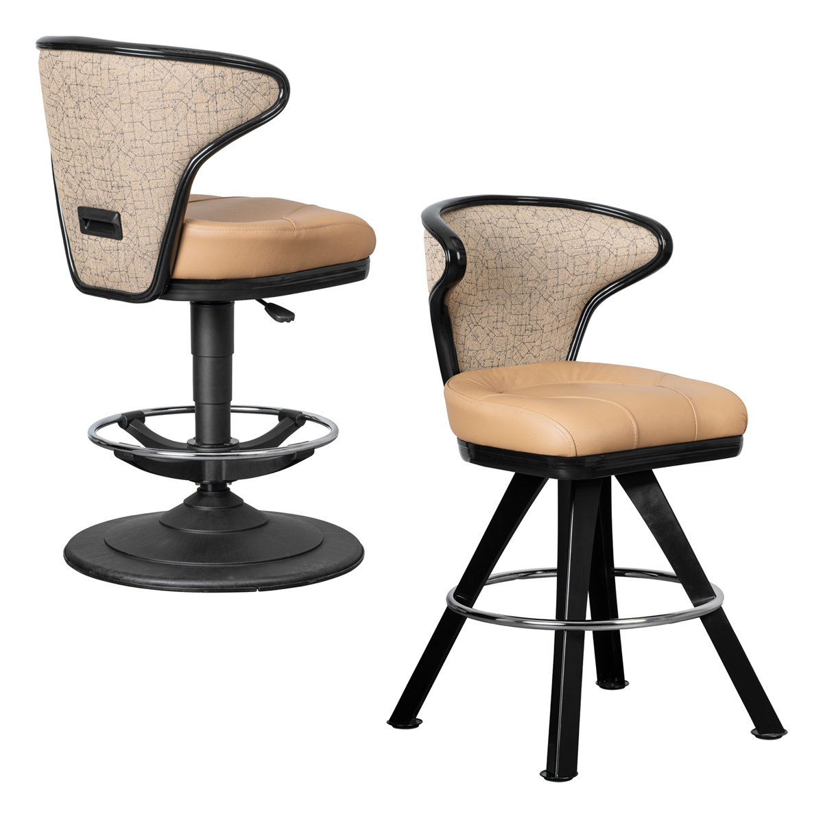 Mercury casino gaming chair for table games and slot machines