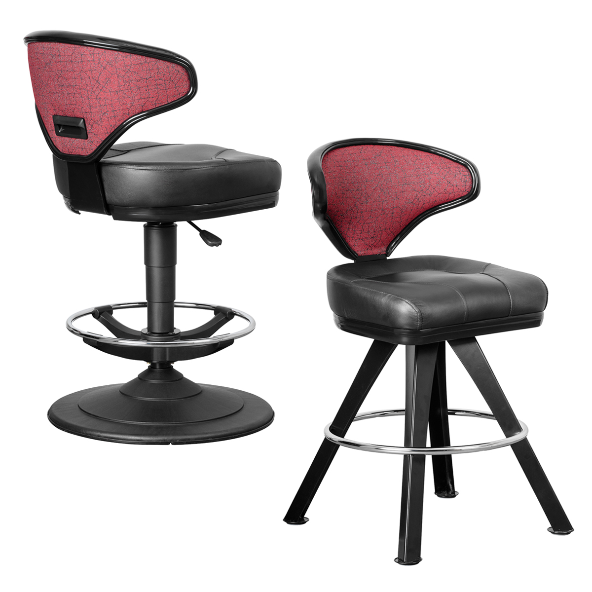 Venus casino gaming chair for table games and slot machines